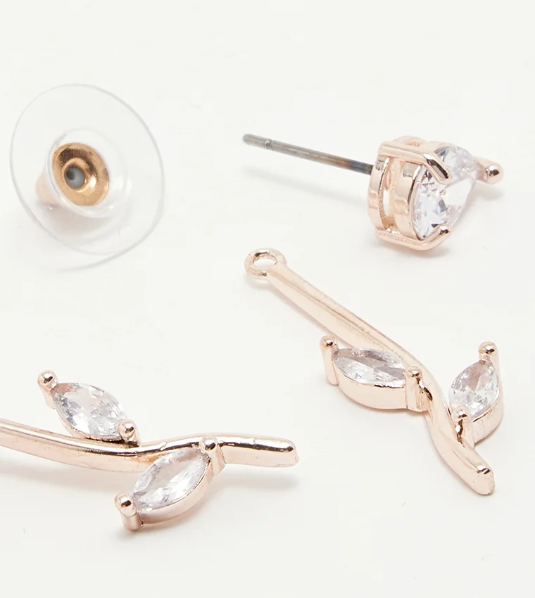 ALDO  LEGELI Stone Studded Dangler Earrings for Women | Best Price UAE